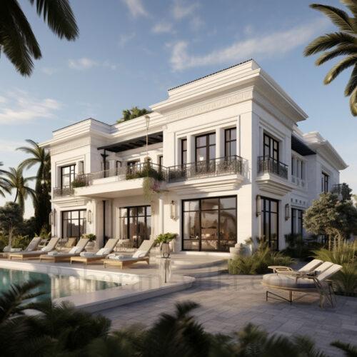 نمونه پروژه های طراحی ویلای کلاسیک