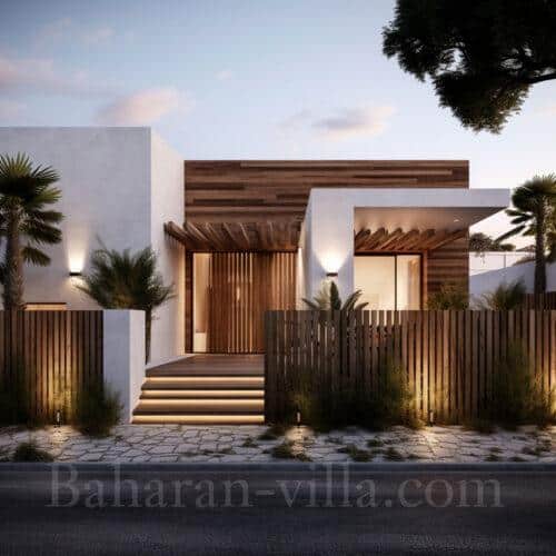 نمونه پروژه های طراحی ویلا روستیک